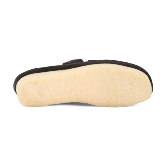 CLARKS Suede Wallabee T-bar Comfort Loafers - Picture 3 of 3